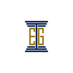 eg logo design vector icon
