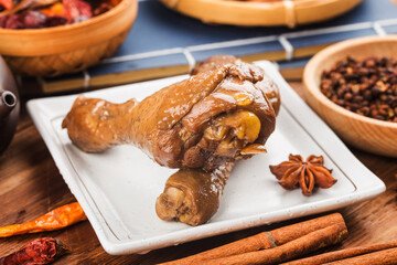 fowl stewed with soy sauce，Chicken thigh