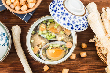 Chinese Cuisine-Abalone and Morel Soup