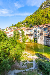 Obraz premium village in the mountains, Pont-en-Royans, France 