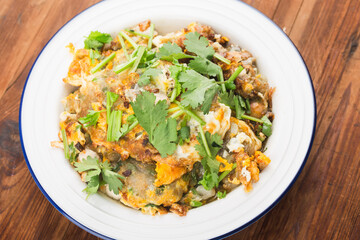 Chinese specialties good- Oyster Omelette