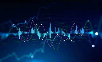 Digital graph interface, stock market