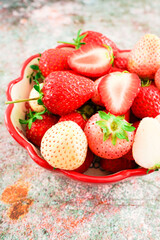 Fresh juicy strawberries