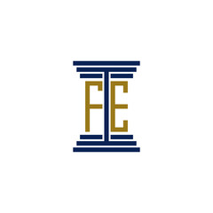 fe logo design vector icon