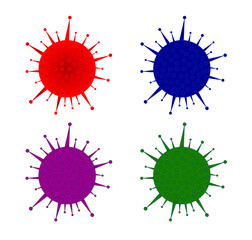 Covid-19 corona-virus shape vector design