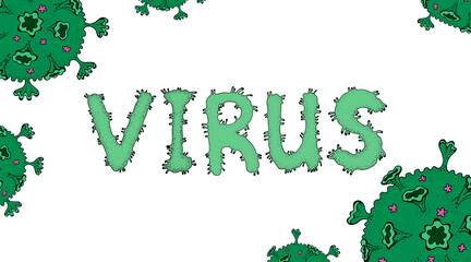 Corona Virus 2020. Wuhan virus disease, virus infections prevention methods infographics. Infographic, Logo, symbol how to prevent. word coronavirus. Letters in the form of viruses, bacteria. Isolate