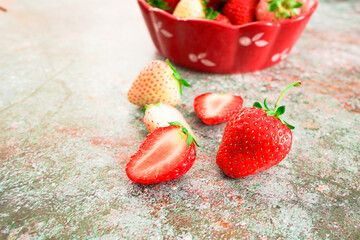 Fresh juicy strawberries