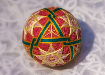 Japanese balloon happiness is a decorative ball of yarn