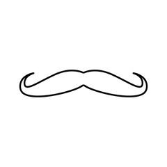Mustache line icon