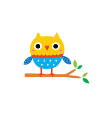 cute little owl graphic vector