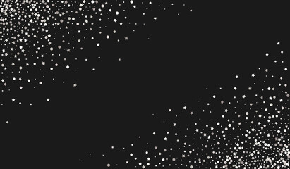 Silver Circle Anniversary Black Background. 