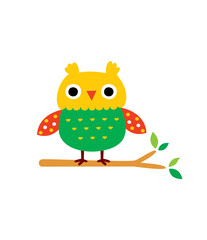 cute little owl graphic vector