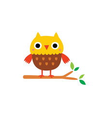 cute little owl graphic vector