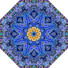 Beautiful pattern with a flower - a mandala and a natural ornament of leaves and berries for an octagonal umbrella, ceramic tile or carpet.