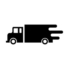 Fast truck delivery icon
