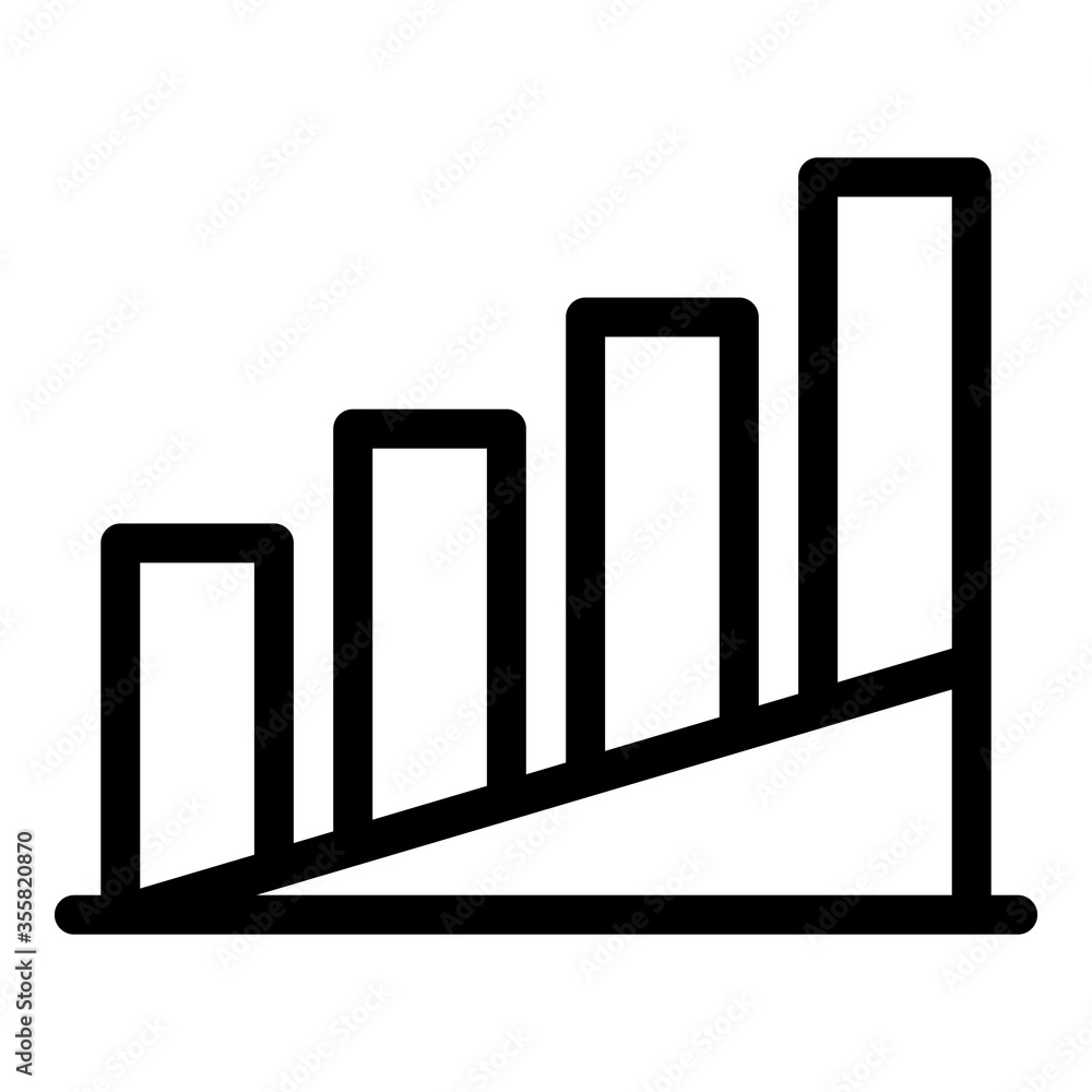 Poster temperature diagram icon. outline temperature diagram vector icon for web design isolated on white b