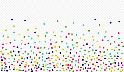 White Round FallingFestive Transparent 