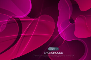 Dark pink composition with a gradient, abstract oval shapes, subtle light stripes with shadow