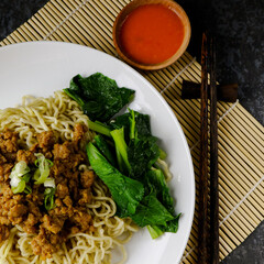 Indonesian noodles with vegetable