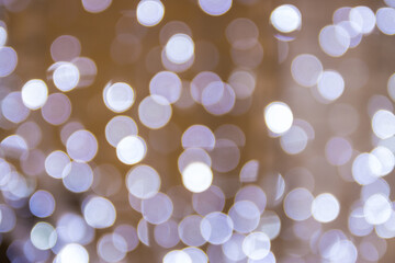 Blur - abstract bokeh circle string lights for background wallpaper