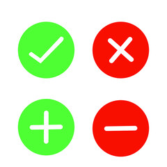 Obraz premium calculator symbol in red and green color