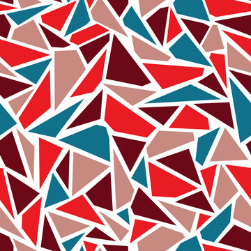 Vector seamless - broken glass (triangles) pattern