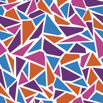 Vector seamless - broken glass (triangles) pattern