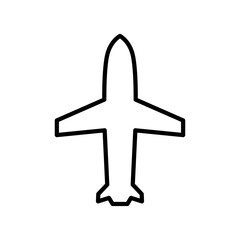 Fototapeta premium Plane line icon