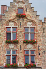 old houses in the old town of Bruges, Belgium