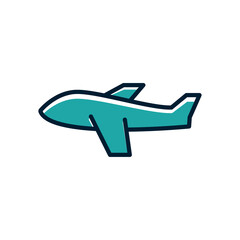 Airplane icon vector
