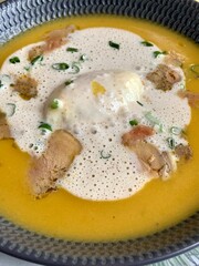 pumpkin soup with croutons