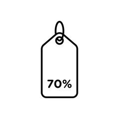 Price tag icon vector