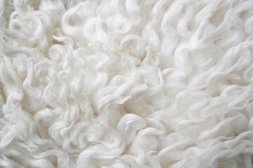 Lockiges weiches wei&szlig;es Lammfell Hintergrund