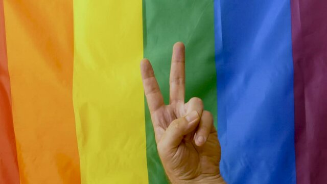 The Rainbow Flag, used as a symbol of lesbian, gay, bisexual, transgender, and queer (LGBTQ) pride movements.