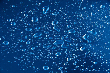 water drops on glass