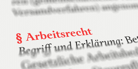 Arbeitsrecht im Buch abgedruckt