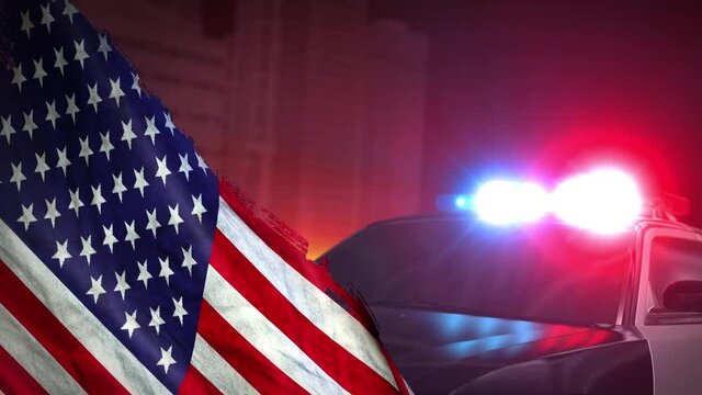 I Cant Breathe Black Lives Matter. Flag America. Protest riot about Human Right of Black People in US. 