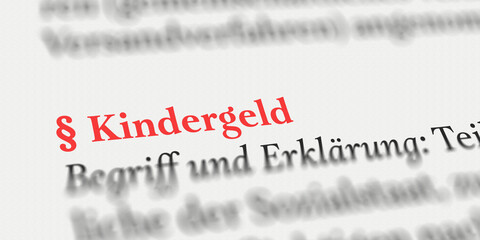 Kindergeld im Buch Definition