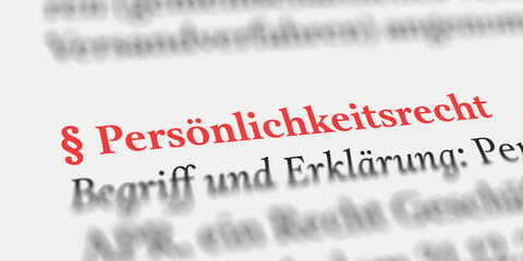 Persönlichkeitsrecht Definition