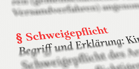 Schweigepflicht Definition