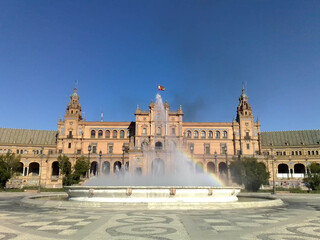 Fototapeta premium The Plaza de Espana in the Parque de María Luisa, in Seville