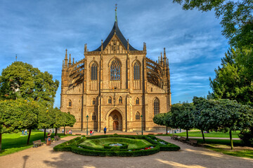 Fototapeta na wymiar Saint Barbara's Cathedral, Kutna Hora, Czech Republic