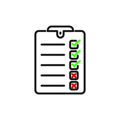 clipboard with checklist