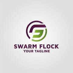 Letter FS vector logo design