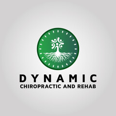 Chiropractic and Rehab exercise, theraphy logo design idea 02