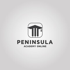 Music Academy vector logo design template