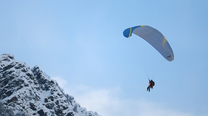 paraglider in the sky