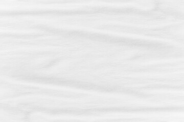Obraz premium Close-up of white fabric texture background. Abstract crumpled cloth.