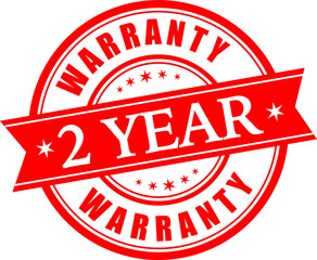 2 Year  warranty stamp vector logo images, Warranty vector stock photos, Warranty vector illustration of logo