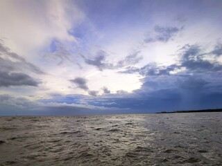 clouds over the sea